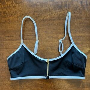 Small Victorias Secret Black and White Bikini top